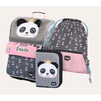 BAAGL 3 SZETT Zippy Panda: iskolatáska, tolltartó, tornazsák kép