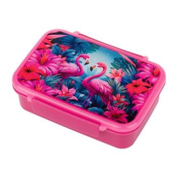 BAAGL Flamingo rekeszes uzsonnás doboz kép