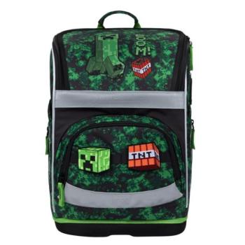 BAAGL Iskolai aktatáska Zippy Plus Minecraft Boom kép