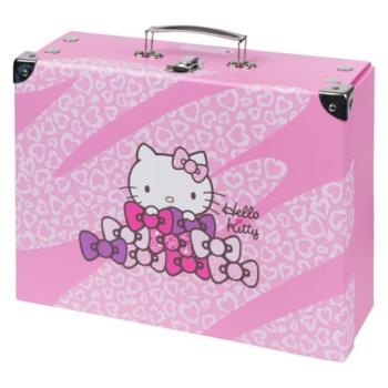 BAAGL Összecsukható iskolai bőrönd Hello Kitty Sweet Leopard szerelvénnyel kép