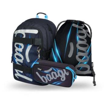 BAAGL SADA 3 Skate Bluelight: hátizsák, mosózsák, zsebkendő kép