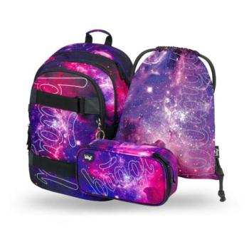 BAAGL SADA 3 Skate Galaxy: hátizsák, tisztítókendő, zsebkendő kép