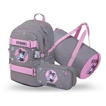 BAAGL SADA 3 Skate Kuromi Grey: hátizsák, tolltartó, sporttáska GRS kép