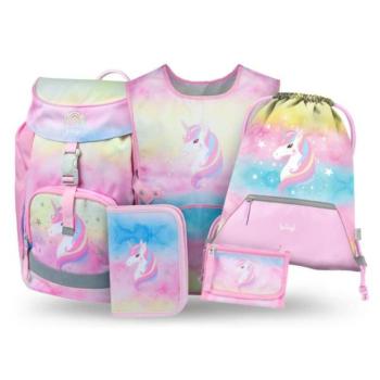 BAAGL SADA 5 Airy Rainbow Unicorn: hátizsák, tolltartó, zseb, kötény, pénztárca kép
