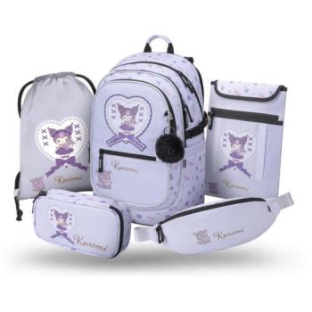 BAAGL SADA 5 Core Kuromi Sweet One: hátizsák, tolltartó, zseb, övtáska, laptop tok GR kép