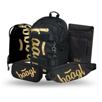 BAAGL SADA 5 Skate Gold: hátizsák, tolltartó, zseb, övtáska, laptop tok kép