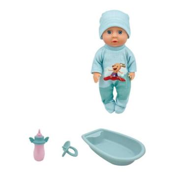 Baba kék káddal 20cm kép
