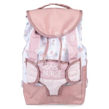 Babahordozó hátizsák Backpack Natur D'Amour Baby Nurse Smoby 42 cm játékbabának állítható vállpánttal és cumisüvegtartóval kép