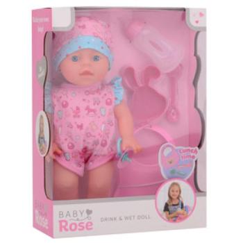 Baby Rose 30 cm iszik-pisil baba, 2 féle kép