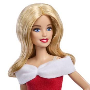 Barbie fashionista barátnők Mikulás inspirálta ruhában