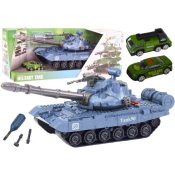 Barkácsolás katonai jármű szétszerelő tank kék hangokkal játékautó szett kép