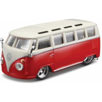 Bburago 1:32 Volkswagen Van Samba Piros-fehér kép