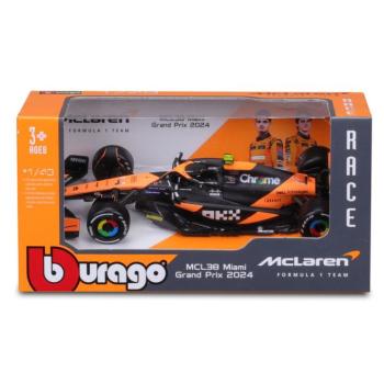 Bburago: F1 versenyautó - McLaren Racing MCL38 (2024) 1:43 kép