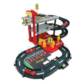 Bburago JÁTÉK 1:43 Ferrari Race & Play Parking Garázs - 2 autó kép
