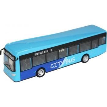 Bburago városi busz 19 cm-es - kék kép