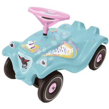 Bébitaxi autó Bobby Car Classic Unicorn BIG ökobarát türkíz dudával és menő matricákkal 12 hó-tól kép