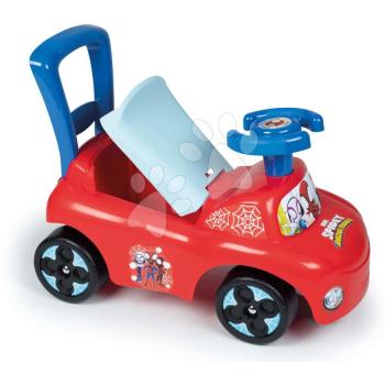 Bébitaxi és járássegítő Spidey Spiderman Disney Smoby háttámlával és tárolóhellyel 10 hó kép