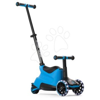 Bébitaxi és roller 2in1 háromkerekű LED kerekekkel Xtend Scooter Ride-on Blue smarTrike tolókarral és állítható magassággal és tárolóhellyel 1-től 12 éves korig kép