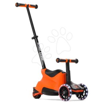 Bébitaxi és roller 2in1 háromkerekű LED kerekekkel Xtend Scooter Ride-on Orange smarTrike tolókarral és állítható magassággal és tárolóhellyel 1-től 12 éves korig kép