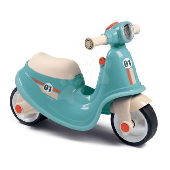 Bébitaxi robogó reflektorral Scooter Blue Smoby gumikerekekkel kék-szürke 18 hónapos kortól kép