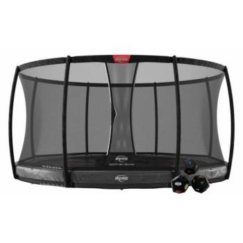 BERG Elite+ InGround 430 Szürke Szintek + Deluxe védőháló kép