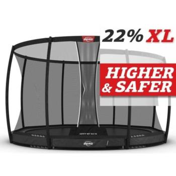 BERG Inground Champion 430 Szürke + védőháló Deluxe DLX XL kép