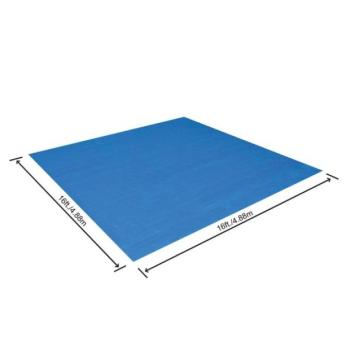 Bestway 58003 Négyzet alakú alátét Flowclear™ 488 x 488 cm, föld feletti medencékhez 457 cm-ig, kép