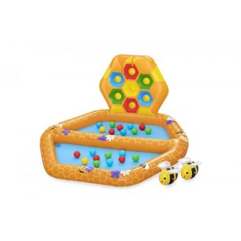 Bestway felfújható vízi játszótér 127x119x61 cm-es méhek kép
