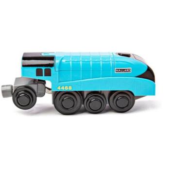 Bigjigs Rail elektromos mozdony Mallard kék kép
