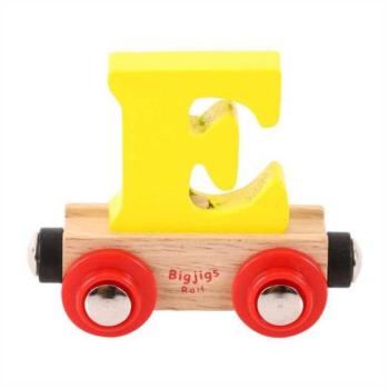 Bigjigs Rail Fa vonatkocsi - E betű kép