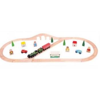 Bigjigs Rail Fa vonatpálya Repülő skót kép