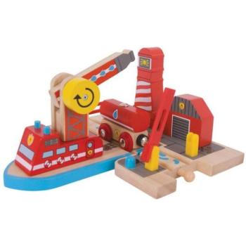 Bigjigs Rail Firefighters tengeri mentők kép