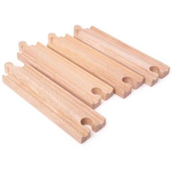 Bigjigs Rail Hosszú egyenes sínek 21 cm 4 db kép