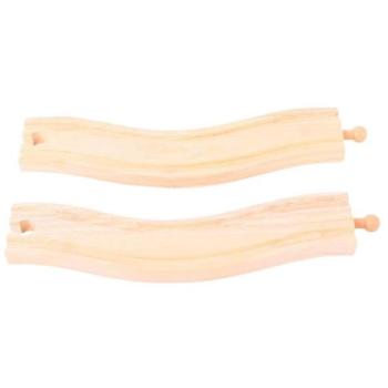 Bigjigs Rail Íves sínek 22 cm 2 db kép