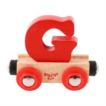 Bigjigs Rail Wagon fa vasúti sínek – G betű kép