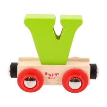 Bigjigs Rail Wagon fa vasúti sínek – V. betű kép