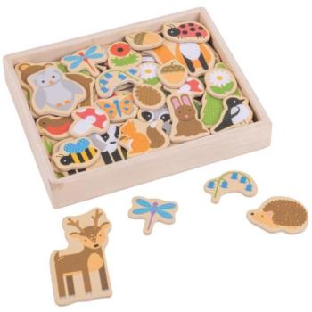 Bigjigs Toys Erdei állatok mágnesek kép