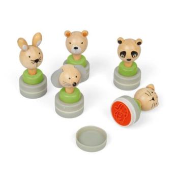 Bigjigs Toys Fa állatmintás tintapárnák 1 db kép