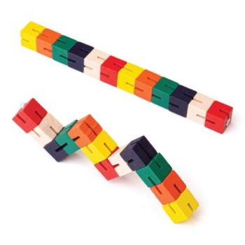 Bigjigs Toys Fa puzzle színes kígyó 1 db kép