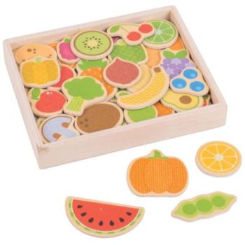 Bigjigs Toys Gyümölcs és zöldség mágnesek kép