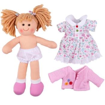 Bigjigs Toys Kendő baba Poppy 28 cm kép