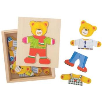 Bigjigs Toys Mr. Bear öltöztetős puzzle