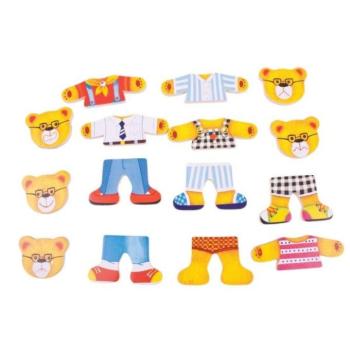 Bigjigs Toys Öltöztetős puzzle Medve család