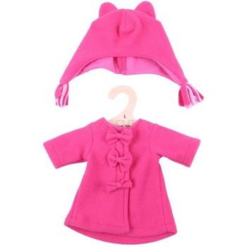 Bigjigs Toys Rózsaszín kabát sapkával egy 38 cm-es babához kép