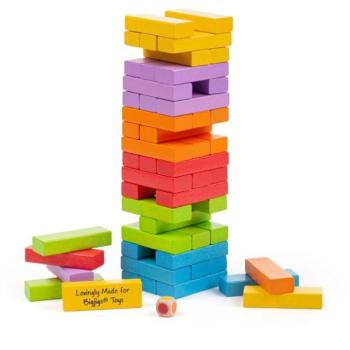 Bigjigs Toys Színes Jenga kép