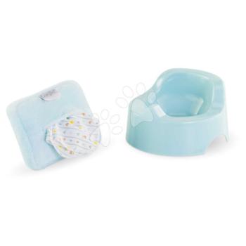 Bili törlőkendőkkel Potty & Wipe Stars Corolle kék 30 cm játékbabának 2 kiegészítő 18 hó-tól kép