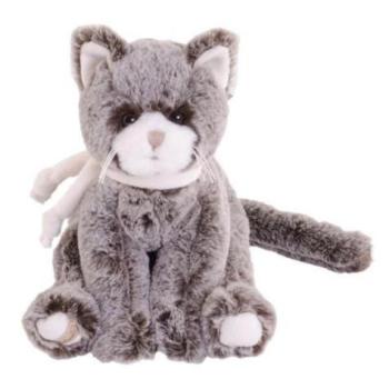 BK KITTY szürke macska (25cm) Bukowski Design kép