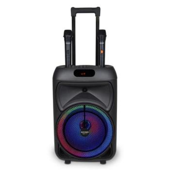 Bontempi Vezeték nélküli akusztikus gurulós bőrönd 2 vezeték nélküli mikrofonnal, RGB