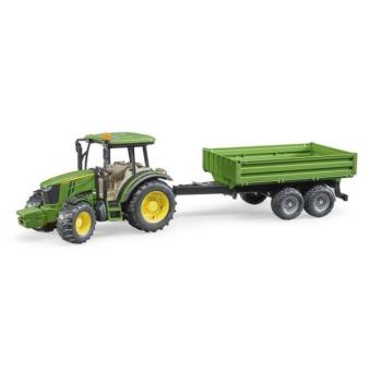 Bruder 02108 Traktor John Deere 5115 M pótkocsival kép