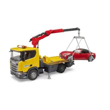 Bruder Scania Super 560R vontató autóval kép